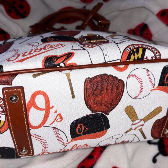 Dooney and Bourke Baltimore Orioles Zip Zip Domed Satchel Rtl $348 - Picture 5 of 12